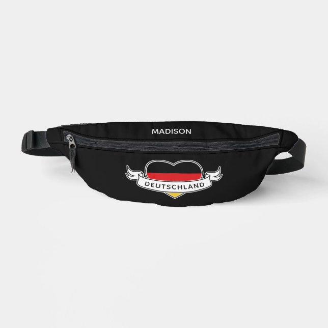 Deutsche Liebe individuelle Name & Text Bauchtasche (Vorderseite)