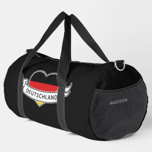Deutsche Liebe individuelle Name & Text Duffle Bag