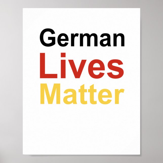 Deutsche Liveaufkleber Poster (Vorne)