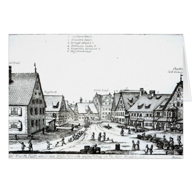 Deutsche Marktstadt, 1704 (Vorderseite (Horizontal))