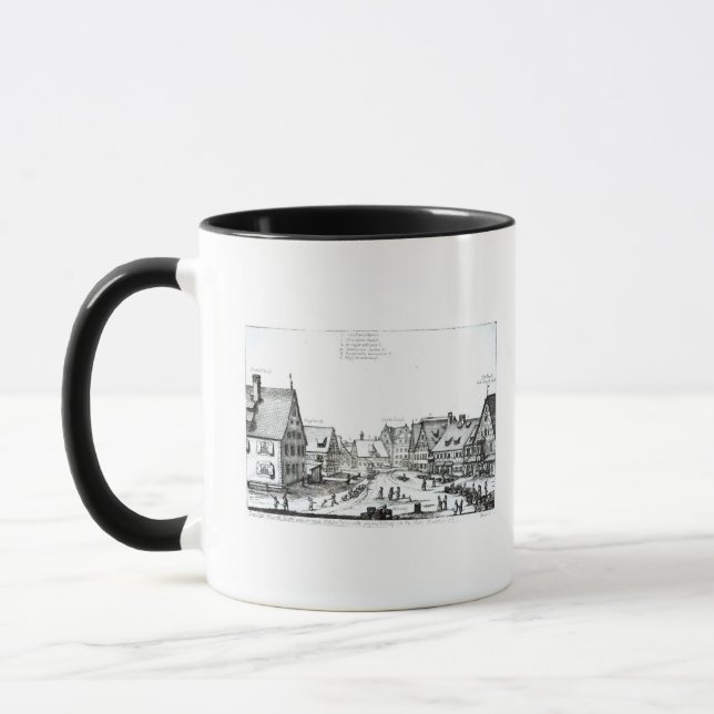 Deutsche Marktstadt, 1704 Tasse (Links)