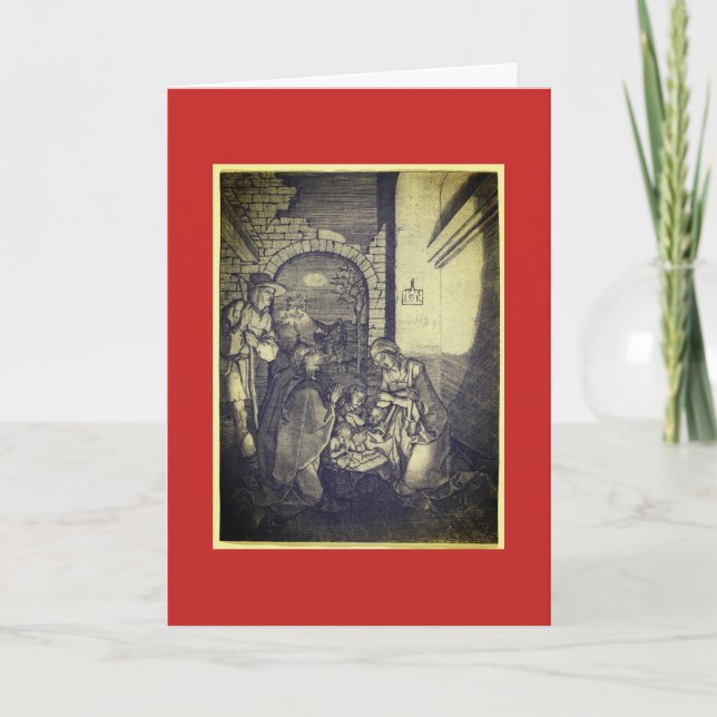 DEUTSCHE NATIVITÄT "FROHE WEIHNACHTEN" CHRISTMAS C (Vorderseite)