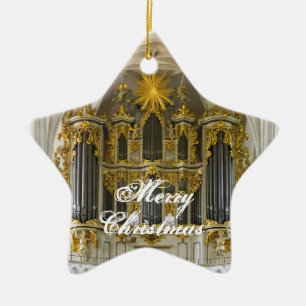 Deutsche Organ Weihnachtsverzierung Keramik Ornament