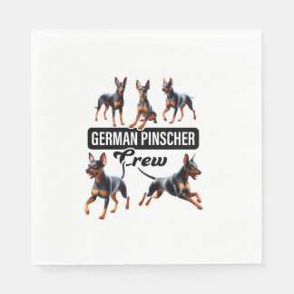 Deutsche Pinscher Crew Serviette