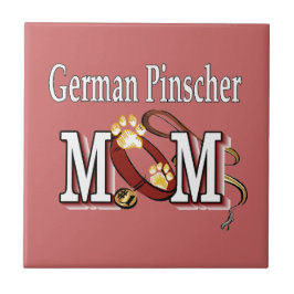 Deutsche Pinscher Mama Geschenke Fliese