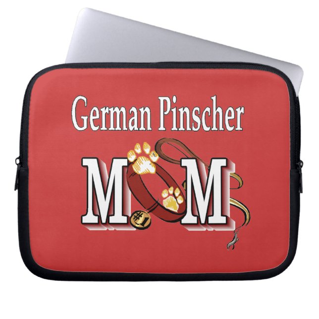 Deutsche Pinscher Mama Geschenke Laptopschutzhülle (Vorderseite)