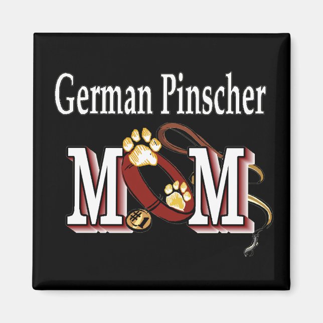Deutsche Pinscher MAMA Geschenke Magnet (Vorne)