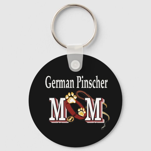 Deutsche Pinscher MAMA Geschenke Schlüsselanhänger (Vorderseite)