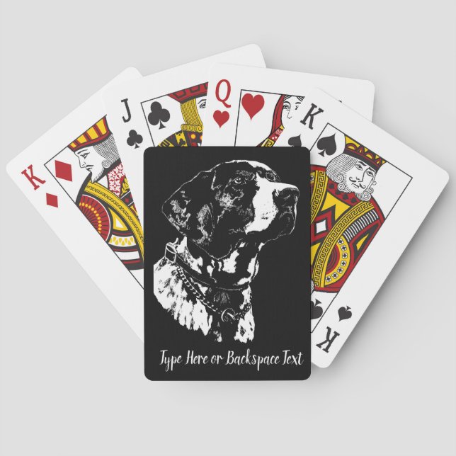 Deutsche Pointer Cards Custom Dog Spielkarten (Rückseite)