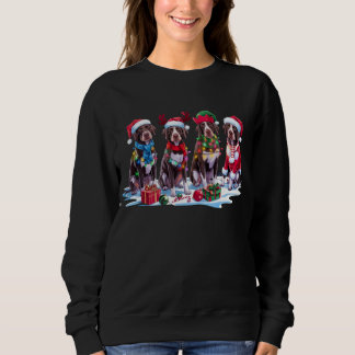 Deutsche Pointer Weihnachtsmannmütze will Weihnach Sweatshirt