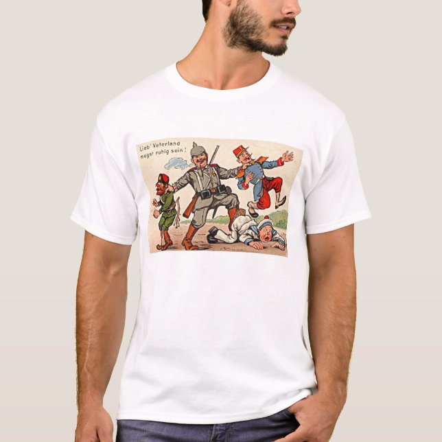 Deutsche Propaganda WW1 - Reenacting T-Shirt (Vorderseite)