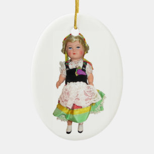 Deutsche Puppe Keramikornament