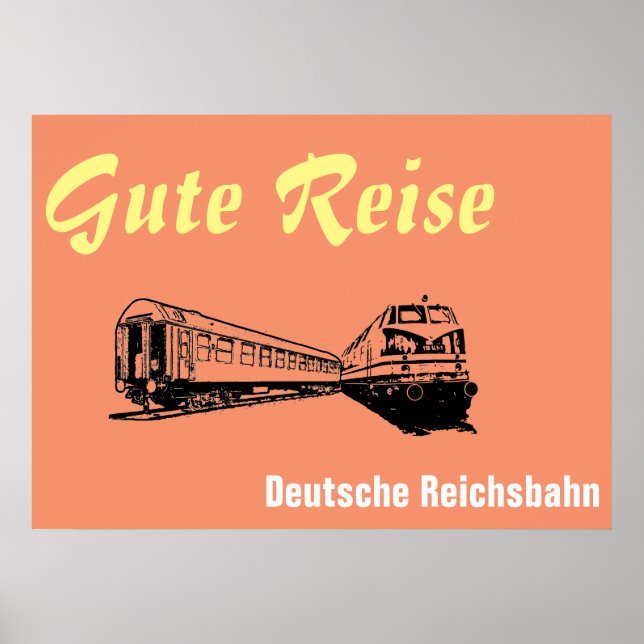 Deutsche Reichsbahn Poster (Vorne)