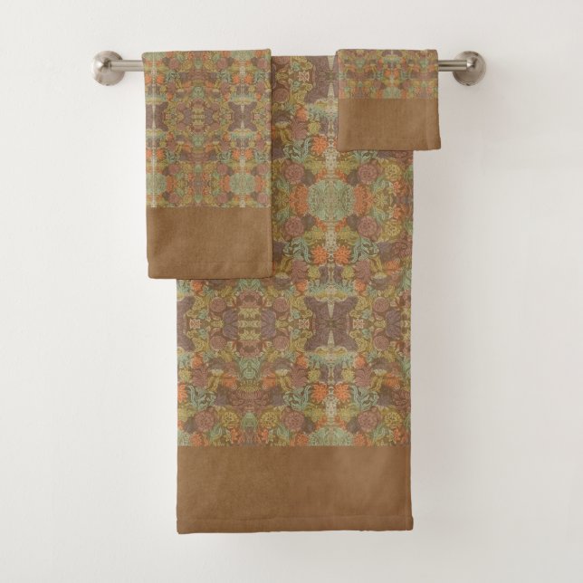Deutsche Renaissance Vintage-Muster Floral  Badhandtuch Set (Insitu)