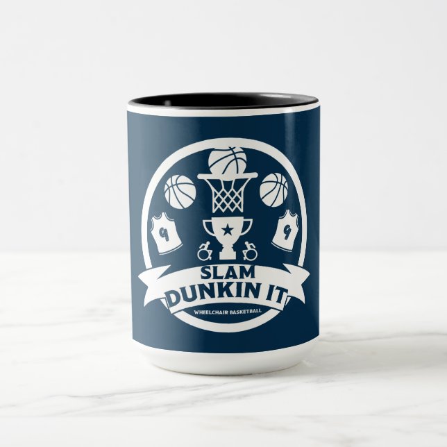 Deutsche Rollstuhlbasketballspieler Tasse (Zentrum)