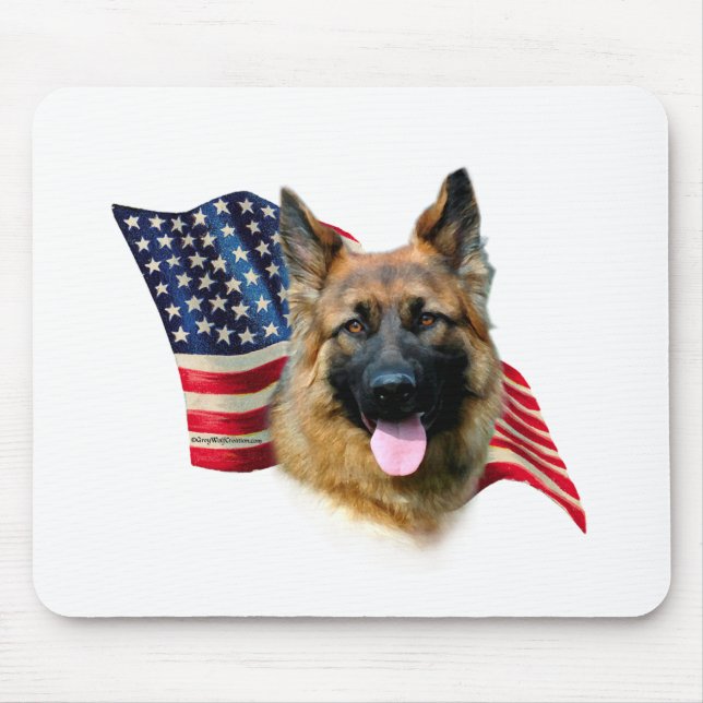 Deutsche Schäferflagge Mousepad (Vorne)