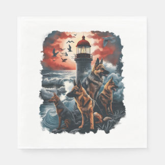 Deutsche Schäferführer verloren Soule Serviette