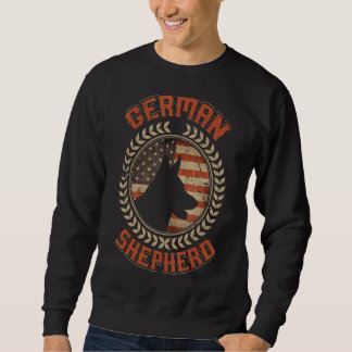 Deutsche Schäferhirte Amerikanische Flagge USA Pat Sweatshirt
