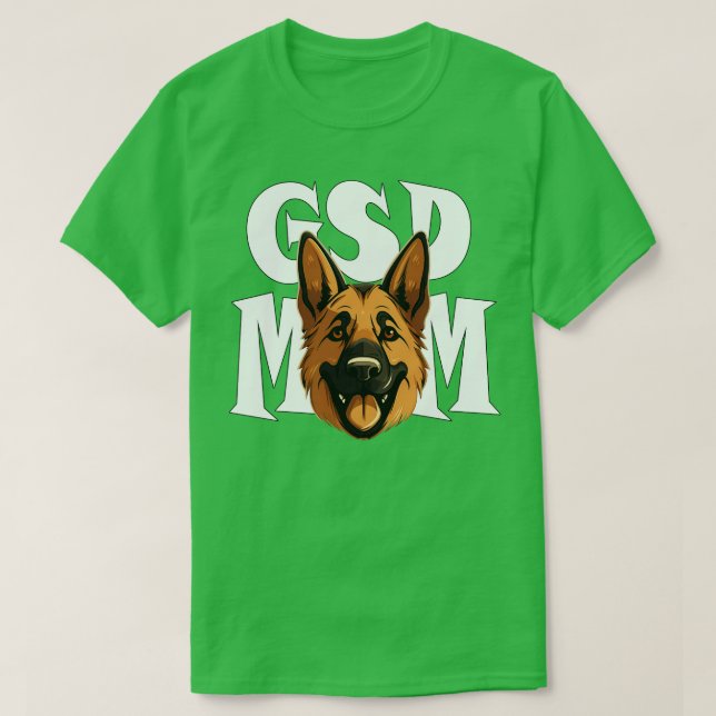 Deutsche Schäferhirte GSD Mama Niedlich Hundemütte T-Shirt (Design vorne)