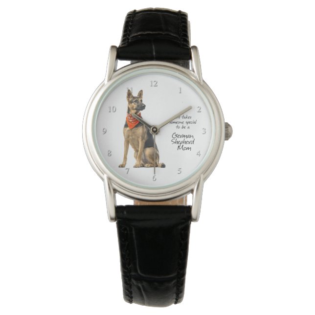 Deutsche Schäferhirte Mama Watch Armbanduhr (Vorderseite)