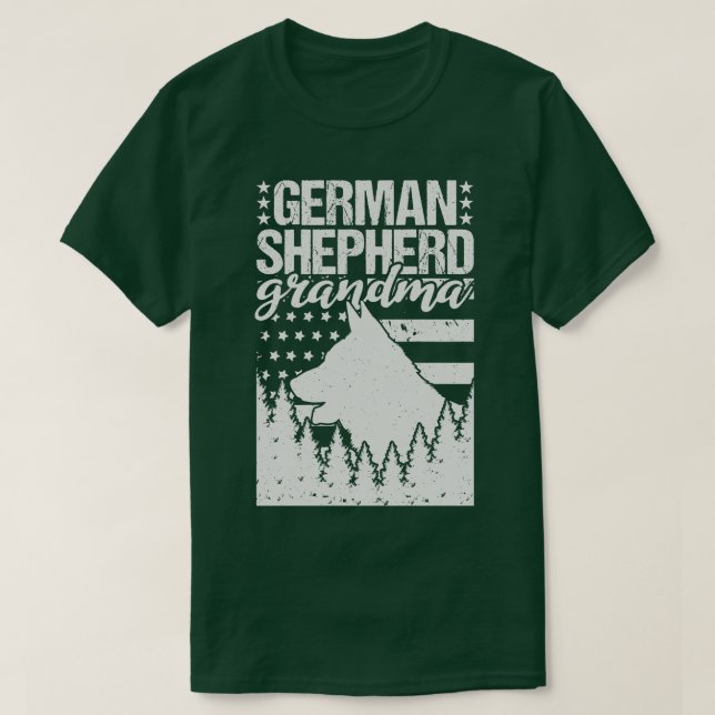 Deutsche Schäferhirte Oma 1 T-Shirt (Design vorne)