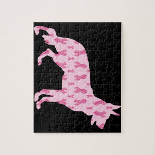 Deutsche Schäferhirte rosa Krebserkrankungen Puzzle