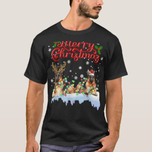 Deutsche Schäferhirte Weihnachtslicht Hund Matchin T-Shirt