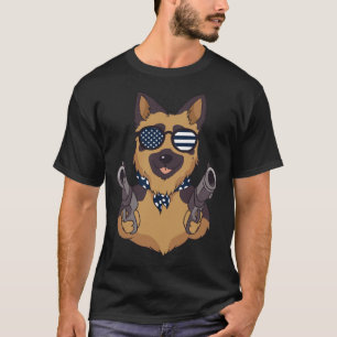 Deutsche Schäferhund Amerikanische Militärhunde K9 T-Shirt