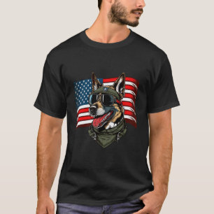 Deutsche Schäferhund Amerikanischer Hundesoldat 4. T-Shirt