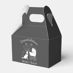 Deutsche Schäferhund Dog Baby Dusche Geschenkschachtel