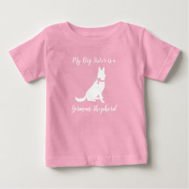 Deutsche Schäferhund Dog Baby Dusche Pink Girl T-shirt