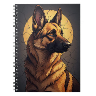 🦴 Deutsche Schäferhund-Geschenke für Tierliebhabe Notizblock