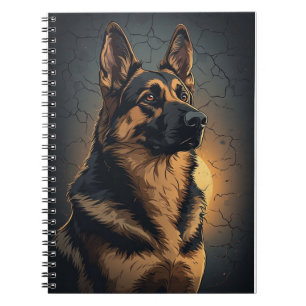 🦴 Deutsche Schäferhund-Heimdekoration für Hunde-F Notizblock
