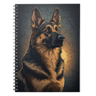 🦴 Deutsche Schäferhund-Heimdekoration für Hunde-F Notizblock