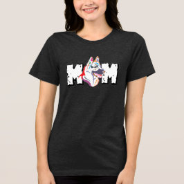 Deutsche Schäferhund-Mama Tri-Blend Shirt