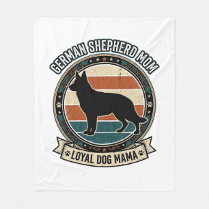 Deutsche Schäferhund-Mama Vintage-Hundeliebhaber-T Fleecedecke