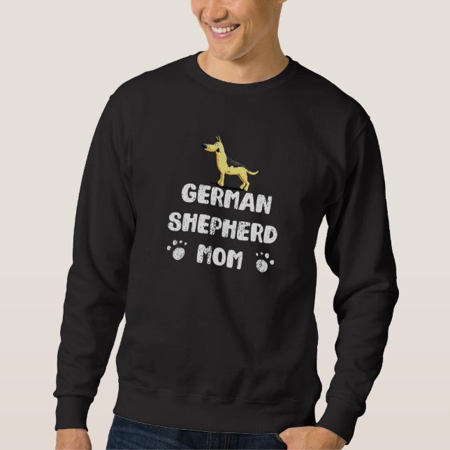 Deutsche Schäferhund-Mutter für Besitzer eines Deu Sweatshirt (Vorderseite)