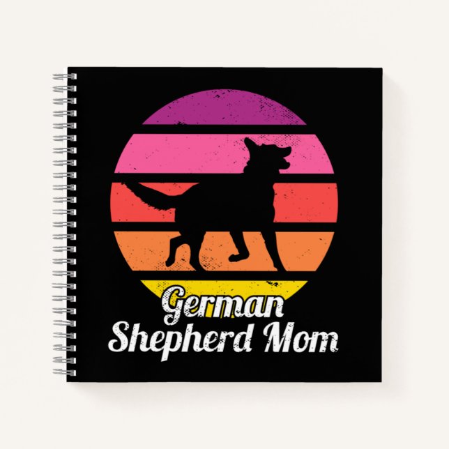 Deutsche Schäferhund-Mutter Notizbuch (Vorderseite)