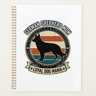 Deutsche Schäferhund-Mutter Vintage-Hundeliebhaber Planer