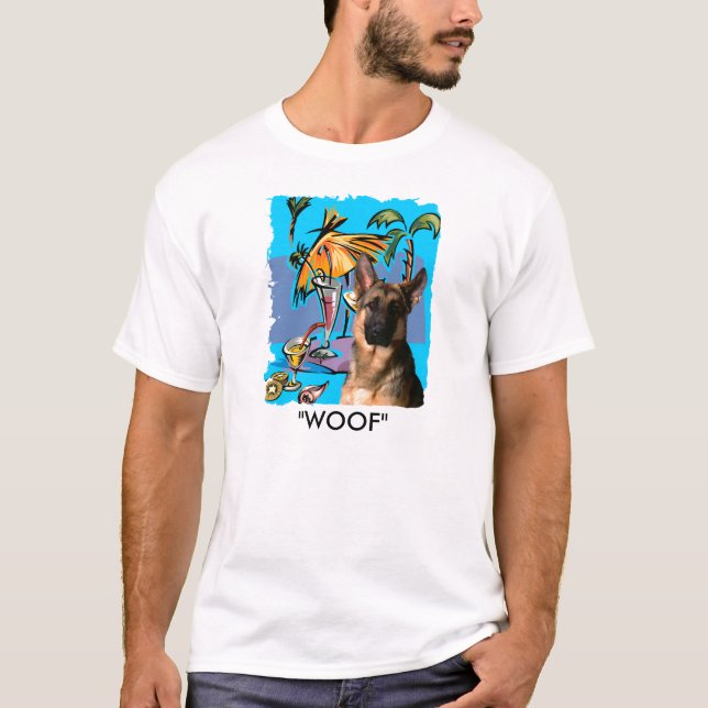Deutsche Schäferhund PartyTime T-Shirt (Vorderseite)