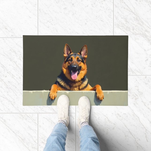 Deutsche Schäferhund Türmatte Kunst (Indoor)