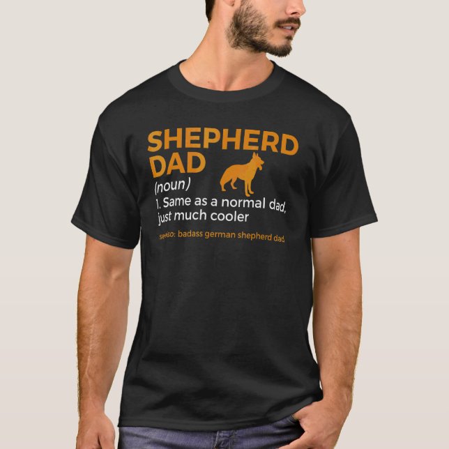 Deutsche Schäferhund-Vater-Definition T-Shirt (Vorderseite)