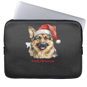 Deutsche Schäferhund Weihnachtsgeschenkideen Woof Laptopschutzhülle