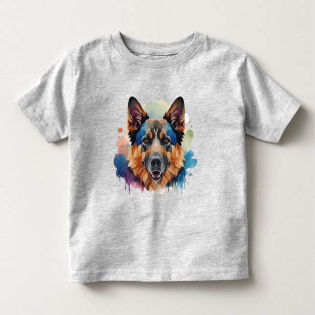 Deutsche Schäferhunde-Geschenkideen Kleinkind T-shirt (Vorderseite)