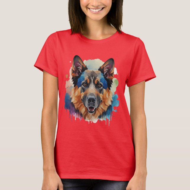 Deutsche Schäferhunde-Geschenkideen T-Shirt (Vorderseite)
