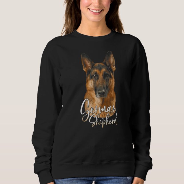 Deutsche Schäferhunde Hunde Sweatshirt (Vorderseite)