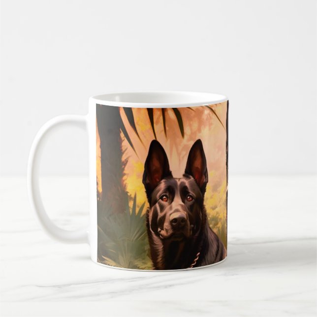 Deutsche Schäferhunde Kaffeetasse (Links)