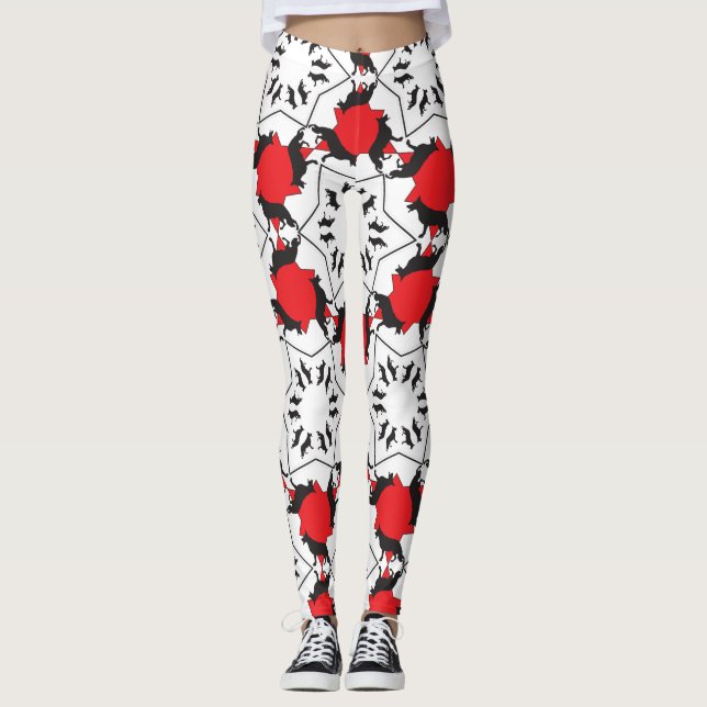 Deutsche Schäferhunde Leggings (Vorderseite)