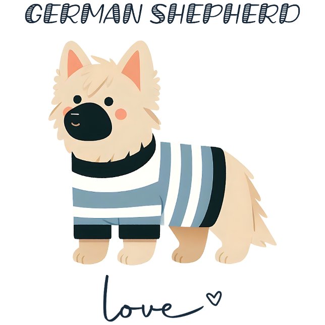 Deutsche Schäferhunde-Liebe T-Shirt (Von Creator hochgeladen)