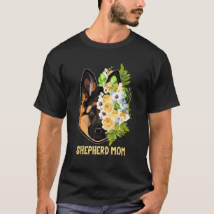 Deutsche Schäferhunde Mama Blume Apparel Shepherd  T-Shirt